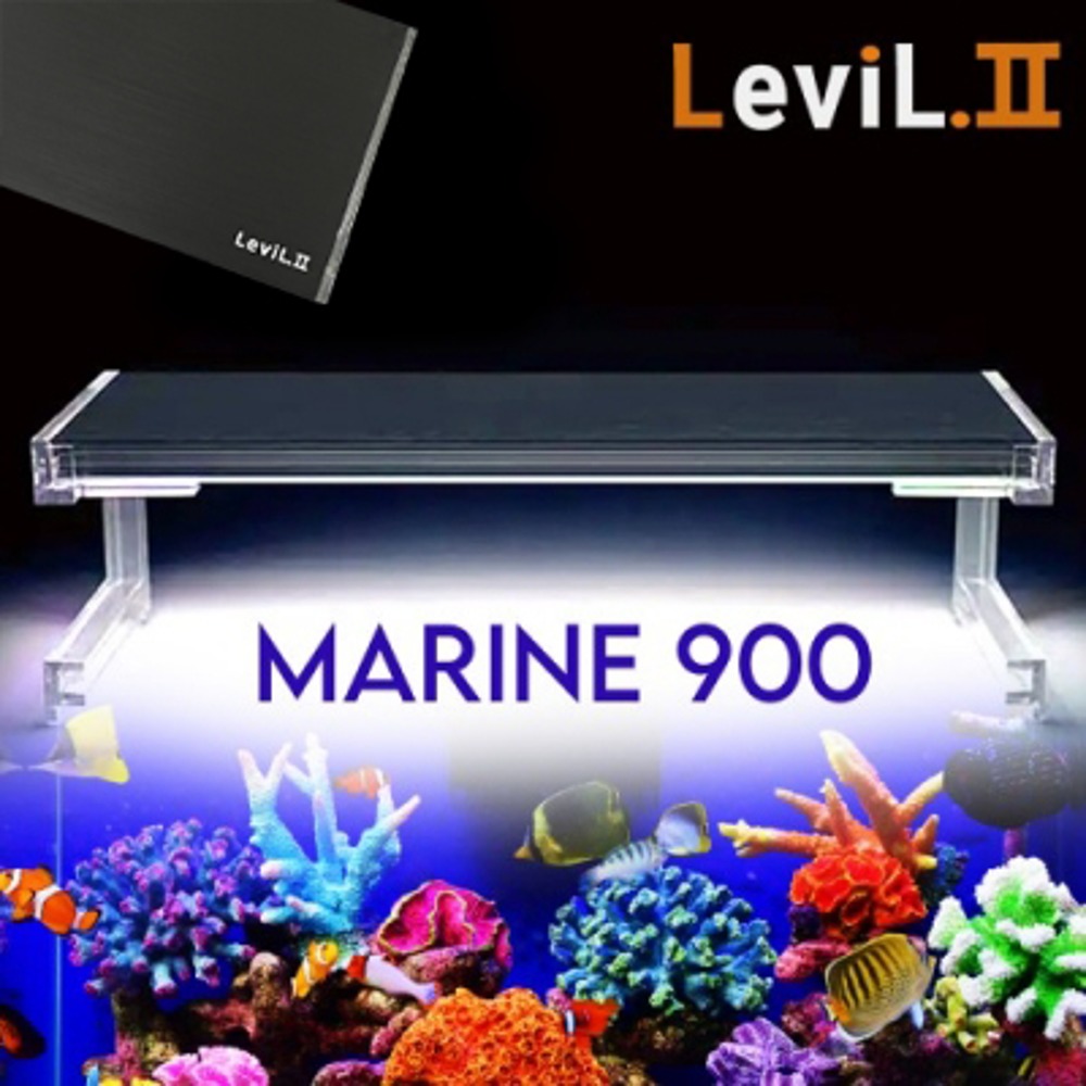리빌 2세대 슬림 LED 수족관 조명 900 (해수어 산호용) 블랙