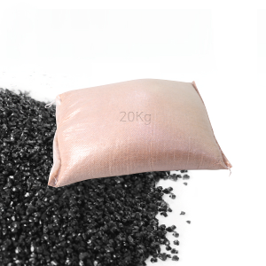 우석스톤 고광택 블랙 샌드1~2mm 1마대 (20kg)