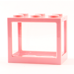 레고 박스 미니어항 (핑크)/베타 어항/블록 어항