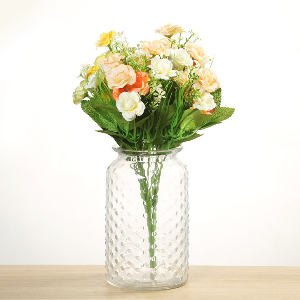 빗방울 무늬 유리병 (투명) 수경재배 vase