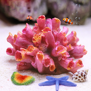 미미네아쿠아 붉은 산호모양 어항장식품