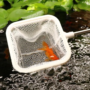 미미네아쿠아 격리망 길이연장 3D 물고기 뜰채 (흰색)